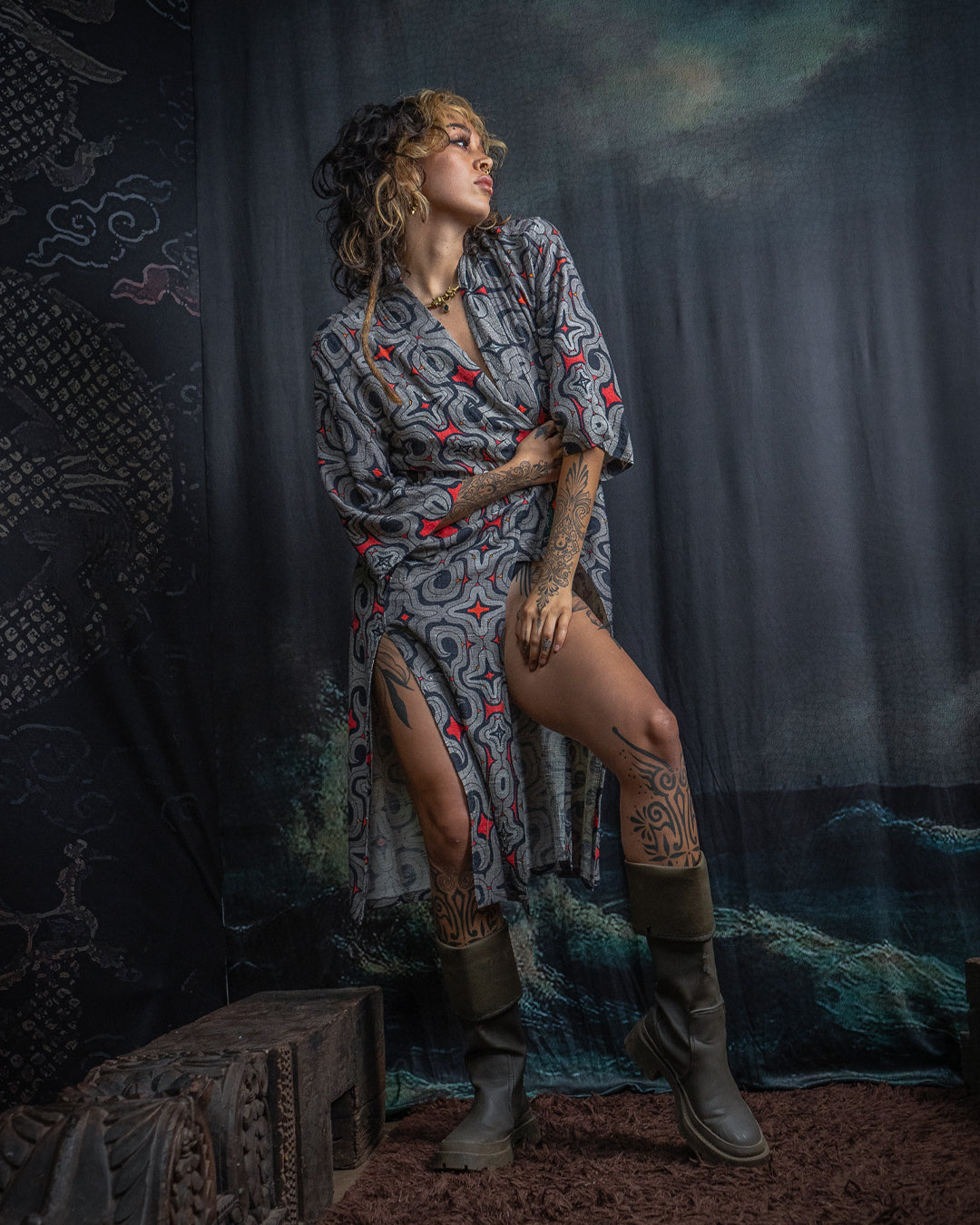 Open Kimono / Chinese Silk Unique Pieces - Raw MU TRIBE